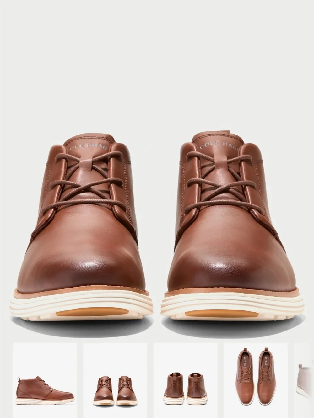 Cole Haan Men’s Brown Leather Chukka Sneakers - Size 13 (New Without Tags)